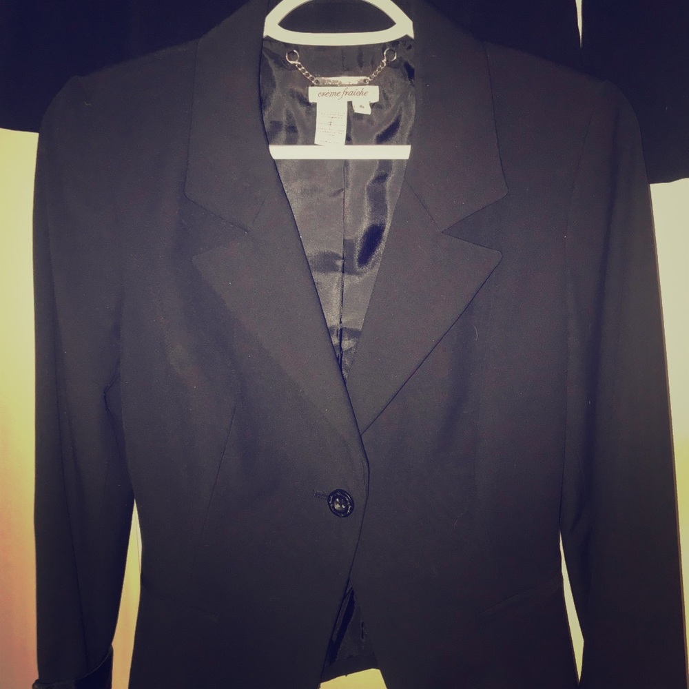 Creme Fraiche single button Blazer